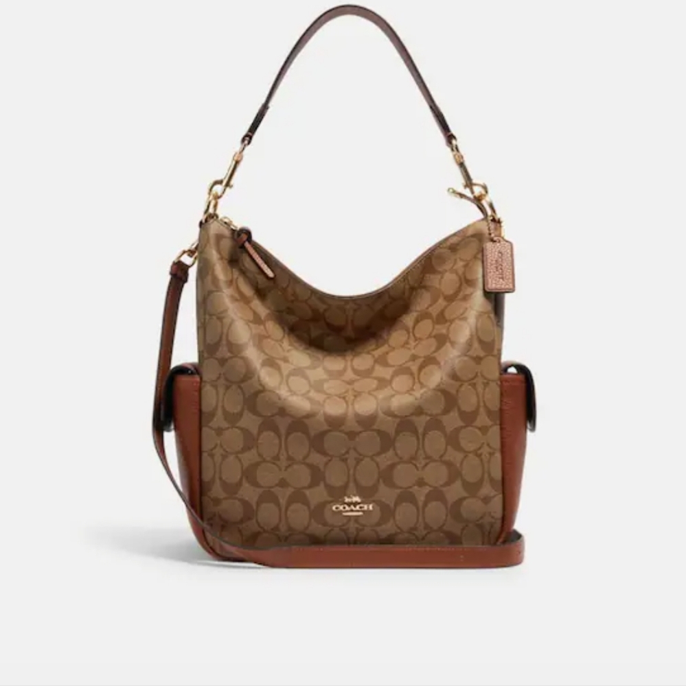 Coach Brown Signature Shoulder Bag